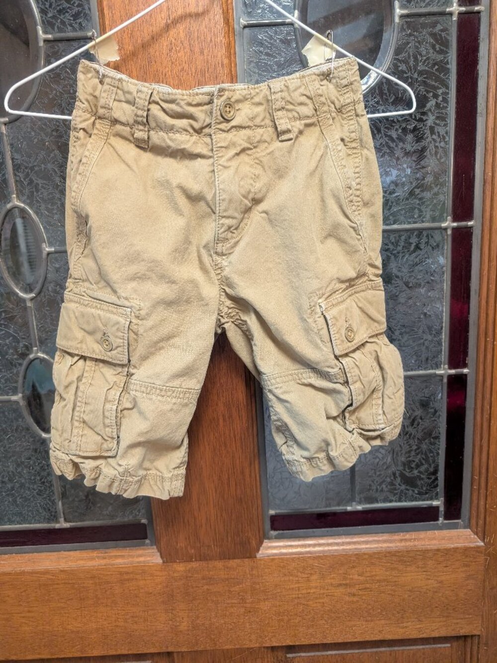 Boys Khaki cargo shorts, size 7